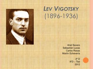 Lev Vigotsky (1896-1936)