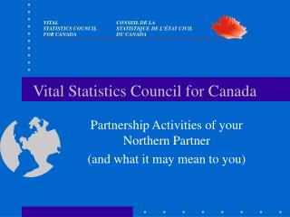 Vital Statistics Council for Canada