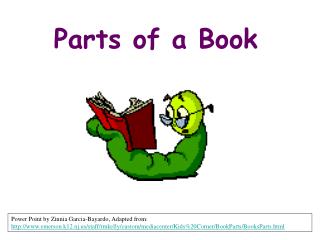 Parts of a Book