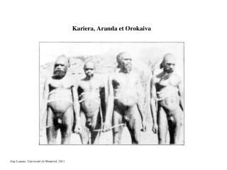 Kariera, Aranda et Orokaiva