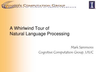 A Whirlwind Tour of Natural Language Processing