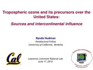 Tropospheric ozone and its precursors over the United States: