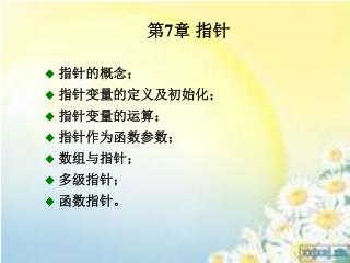 第 7 章 指针