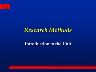 Research Methods