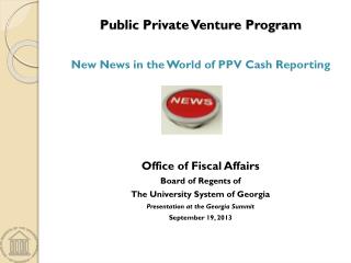Public Private Venture Program