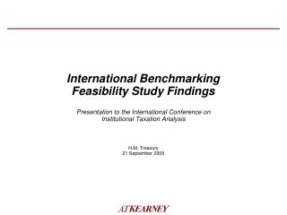 International Benchmarking Feasibility Study Findings