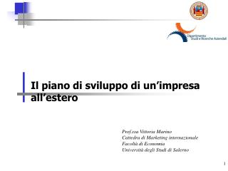 Il piano di sviluppo di un’impresa all’estero