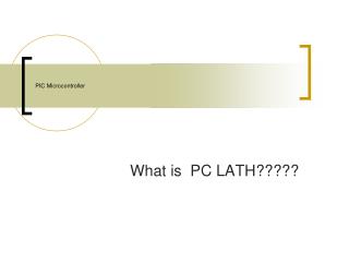 PIC Microcontroller