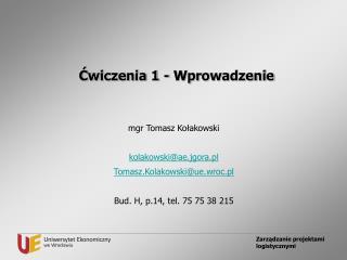 Ćwiczenia 1 - Wprowadzenie