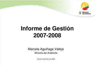 Informe de Gestión 2007-2008