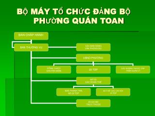BỘ MÁY TỔ CHỨC ĐẢNG BỘ	 PHƯỜNG QUÁN TOAN