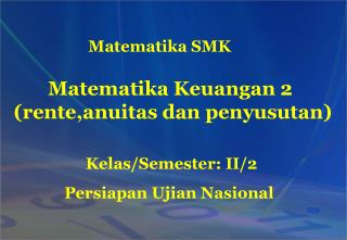 Matematika SMK