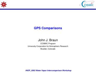 GPS Comparisons