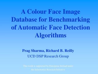 A Colour Face Image Database for Benchmarking of Automatic Face Detection Algorithms