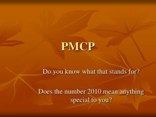 PMCP