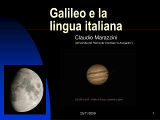 Galileo e la lingua italiana