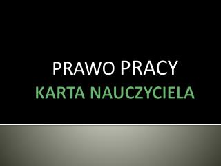 KARTA NAUCZYCIELA