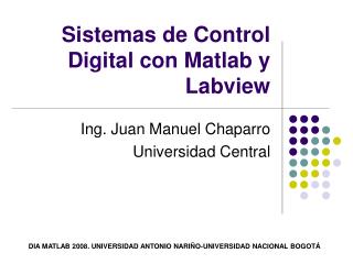 Sistemas de Control Digital con Matlab y Labview