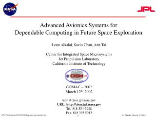 Advanced Avionics Systems for Dependable Computing in Future Space Exploration