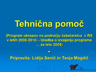 Finančni okviri triletnega potrjenega programa