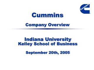 Cummins Company Overview