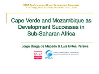 Cape Verde and Mozambique as Development Successes in Sub-Saharan Africa