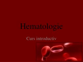 Hematologie