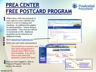 PREA CENTER FREE POSTCARD PROGRAM