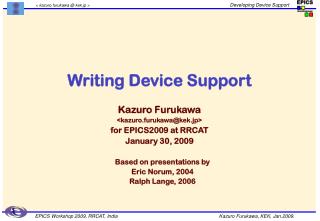 Writing Device Support
