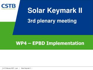 WP4 – EPBD Implementation