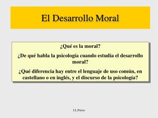 El Desarrollo Moral