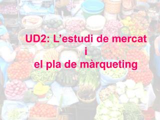 UD2: L’estudi de mercat i el pla de màrqueting