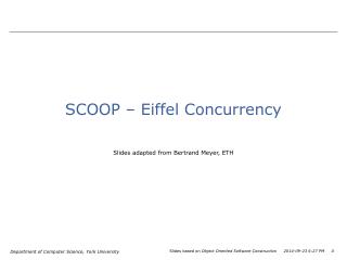 SCOOP – Eiffel Concurrency