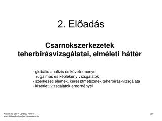 2. Előadás