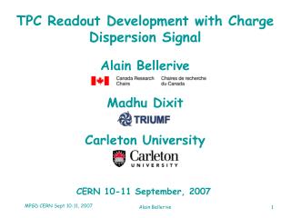 TPC Readout Development with Charge Dispersion Signal