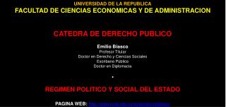 UNIVERSIDAD DE LA REPUBLICA FACULTAD DE CIENCIAS ECONOMICAS Y DE ADMINISTRACION