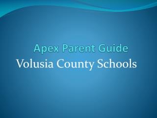 Apex Parent Guide
