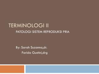 TERMINOLOGI II