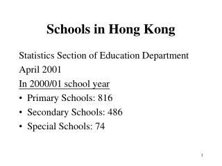 Schools in Hong Kong