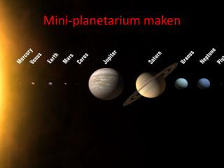 Mini-planetarium maken