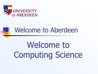 Welcome to Computing Science