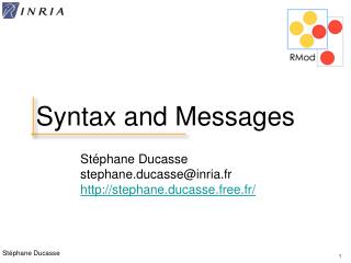 Syntax and Messages