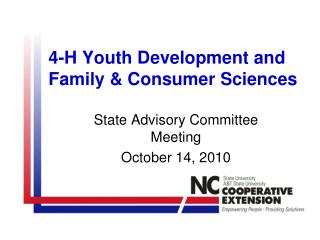 4-H Youth Development and Family &amp; Consumer Sciences