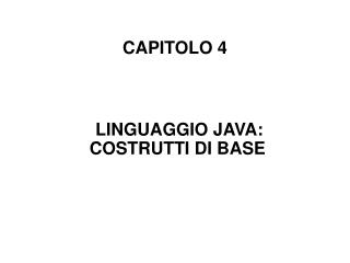 CAPITOLO 4