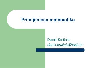Primijenjena matematika