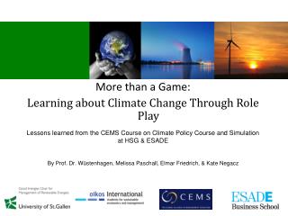 More than a Game: Learning about Climate Change Through Role Play