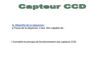 Capteur CCD