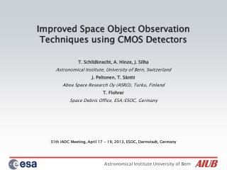 Improved Space Object Observation Techniques using CMOS Detectors