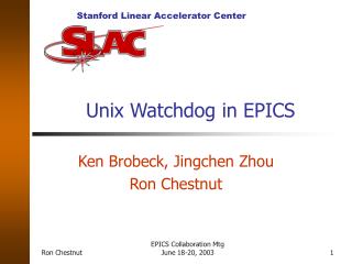 Unix Watchdog in EPICS