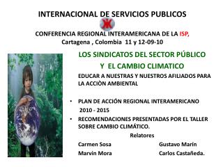 LOS SINDICATOS DEL SECTOR PÚBLICO Y EL CAMBIO CLIMATICO